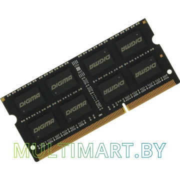 Оперативная память Digma 8GB DDR3 SODIMM PC3-12800 (DGMAS31600008D)